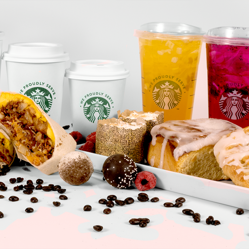 Variety of drinks on the table